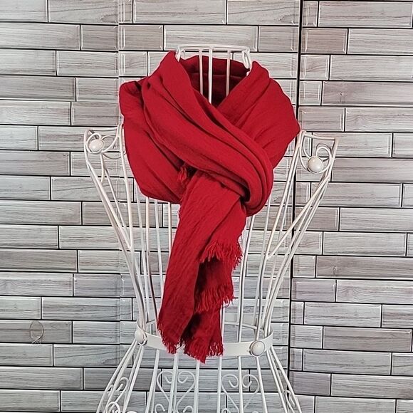 Apt 9 apple red rayon scarf or wrap One Size - Picture 6 of 10